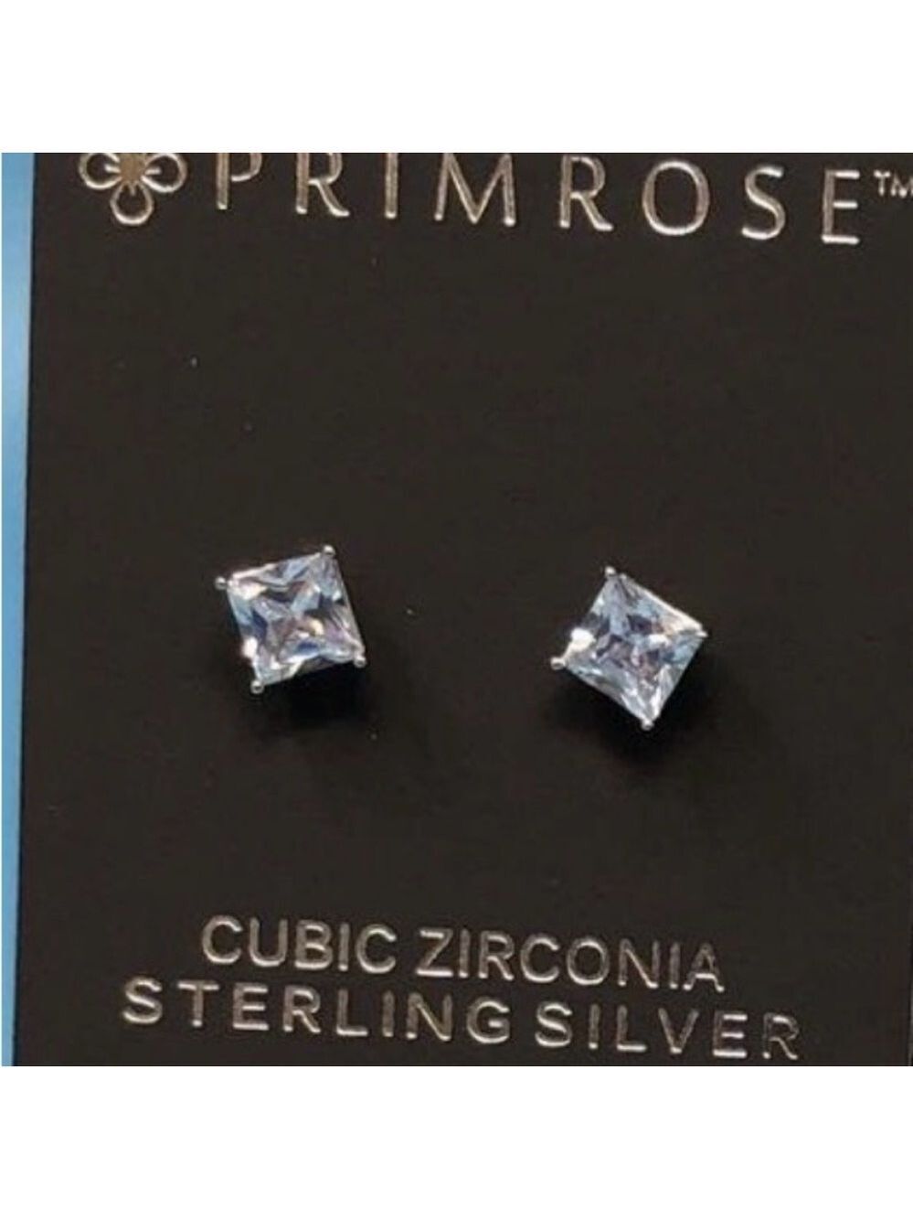 Primrose Cubic Zirconia Sterling Silver Earrings NEW 2303,2304